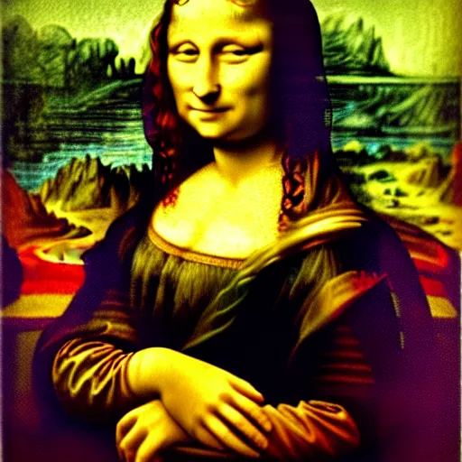 Image similar to Mona Lisa by Vincent Van Gogh