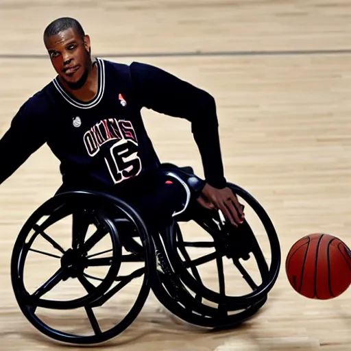 Image similar to michael jordon wheelchair basketball
