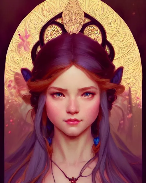 Image similar to portrait of disney! zelda, intricate, elegant, highly detailed, my rendition, digital painting, artstation, concept art, smooth, sharp focus, illustration, art by artgerm and greg rutkowski and alphonse mucha and uang guangjian and gil elvgren and sachin teng and wlop!, symmetry!!