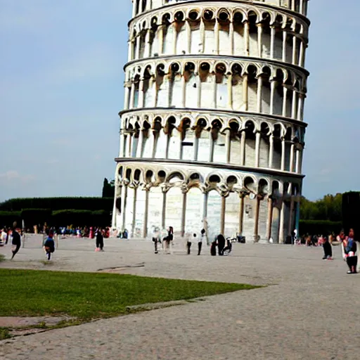 Image similar to a fallen leaning tower of pisa