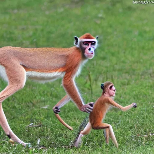 Image similar to The monkey is a gazelle in the eyes of his mother