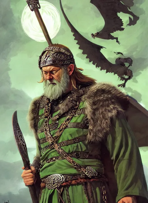 Prompt: odin scandinavian god, symmetrical face, romantic, wisdom, magical, vikings myth, masterpiece, side profile, dark armor, luminescent, sickly green colors, by greg manchess, huang guangjian, gil elvgren, sachin teng, greg rutkowski, jesper ejsing, ilya kuvshinov, dnd