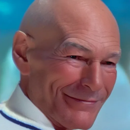 Image similar to patrick stewart in spongebob squarepants show in bikini bottom