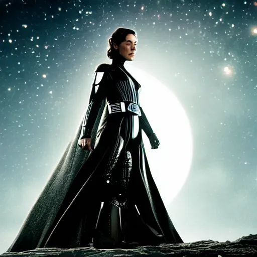 Image similar to evangeline lilly in'star wars ', cinematic scene, cinematic lighting, 1 4 mm