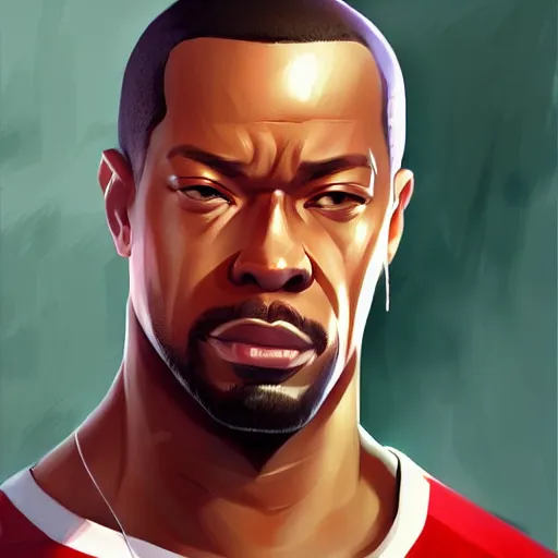 Prompt: carl johnson ( cj ) from gta san andreas, by wlop, by ilya kuvshinov