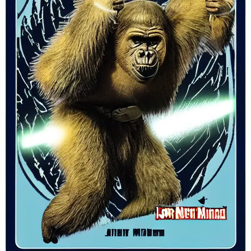 Prompt: jedi master king kong