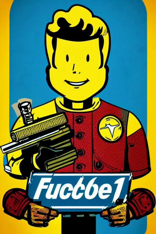 Image similar to fallout 7 6 retro futurist illustration art by butcher billy, sticker, colorful, illustration, highly detailed, simple, smooth and clean vector curves, no jagged lines, vector art, smooth andy warhol style