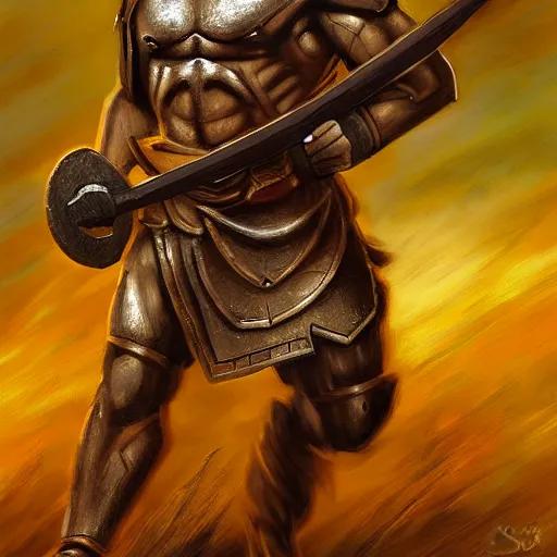 Image similar to a spartan warrior by steve argyle,