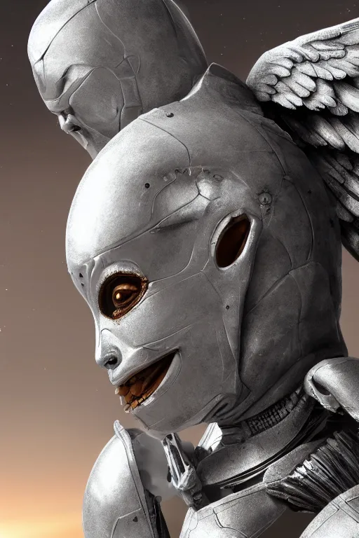 Prompt: a professional digital painting of a stuning angel in a celestial sexy armor. hyper realistic et highly detailed face and body. wojtek siudmak, trending on art station, unreal engine 5, 8 k rendering.