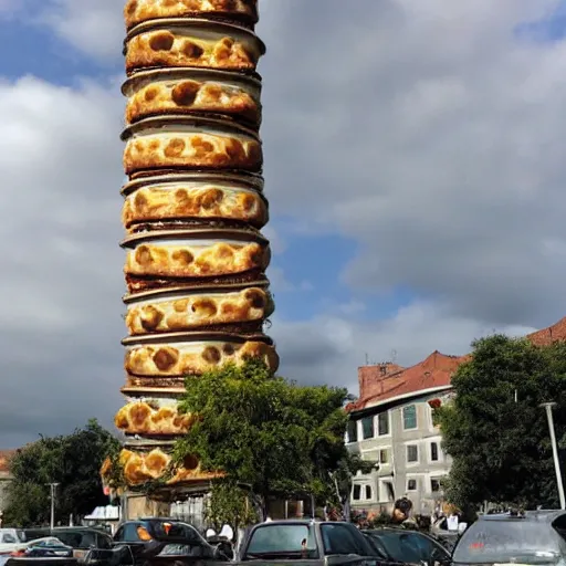 Image similar to a fallen leaning tower of piza