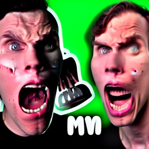 Prompt: dream Jerma 985 going psycho mode, seething with rage, angry, streamer pissed off, mad