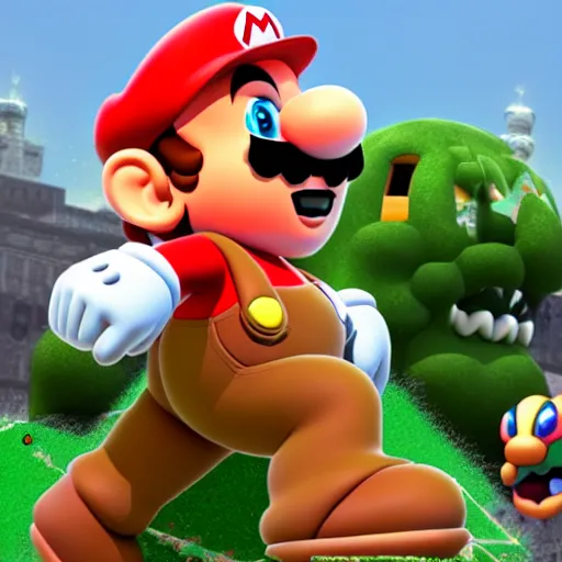 Prompt: a new super Mario enemy. extremely detailed Nintendo cgi art style.