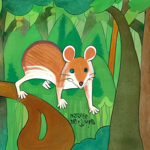 Prompt: maus in forest, by rivuletpaper, by lily seika jones, rivuletpaper art,