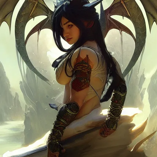 Prompt: dragon, D&D, fantasy, highly detailed, digital painting, artstation, concept art, sharp focus, illustration, art by artgerm and greg rutkowski and alphonse mucha