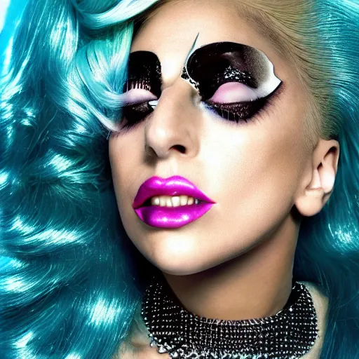 Prompt: lady gaga artpop act 2 album cover shot by nick knight, canon, showstudio, billboard, highly realistic. high resolution. highly detailed. dramatic. 8 k. 4 k.