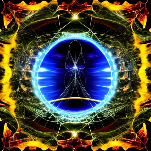 Image similar to A portal between two universes, digital art, detailed, amazing!!