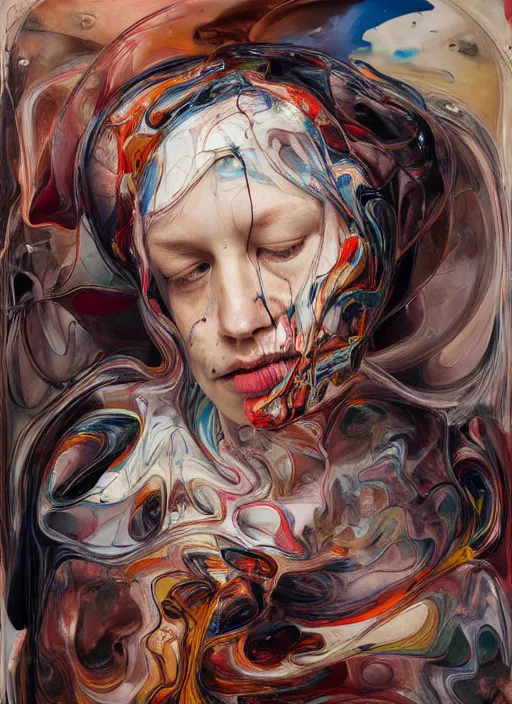 Image similar to it is only with the heart that one can see rightly ; what is essential is invisible to the eye. by jenny saville, scifi, neo - gothic, intricate, rich deep colors. part by james jean, part by adrian ghenie and gerhard richter.