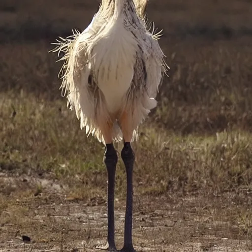 Prompt: kaitlin olson as an ostritch