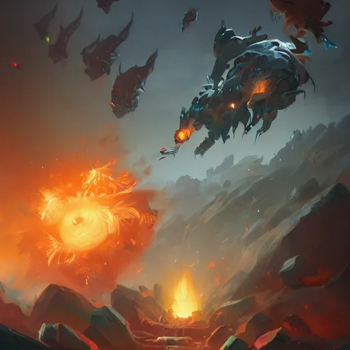 Image similar to arcane style bomb, 💣 💥, 💣 💥, 💣 💥💣 💥, bomb explosion, 💣 💥, 💣 💥, 💥, explosion art by Greg Rutkowski, concept art by Tooth Wu, blizzard warcraft artwork, hearthstone card game artwork, exploding, grenade explosion