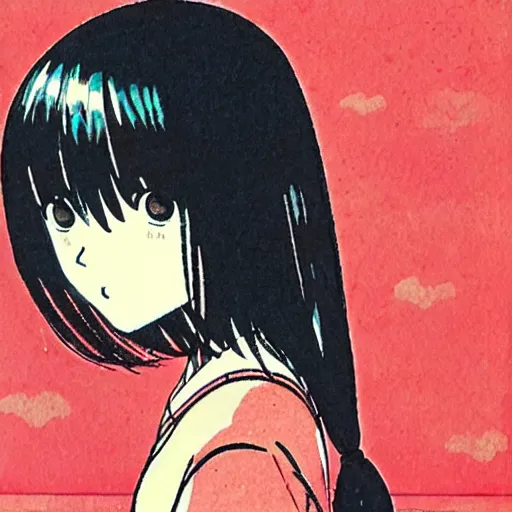 Image similar to a pretty little girl, by asano inio,