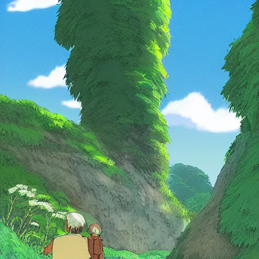 Prompt: a beautiful landscape by studio ghibli, digital art