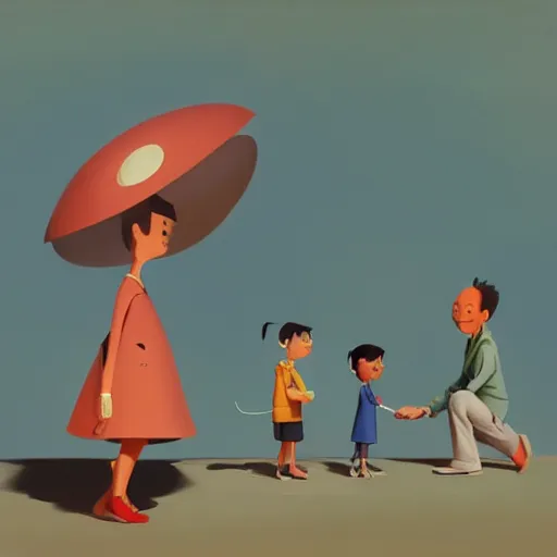 Image similar to goro fujita ilustration cheerful family preparing the excursion of a lifetime, painting by goro fujita, sharp focus, highly detailed, artstation