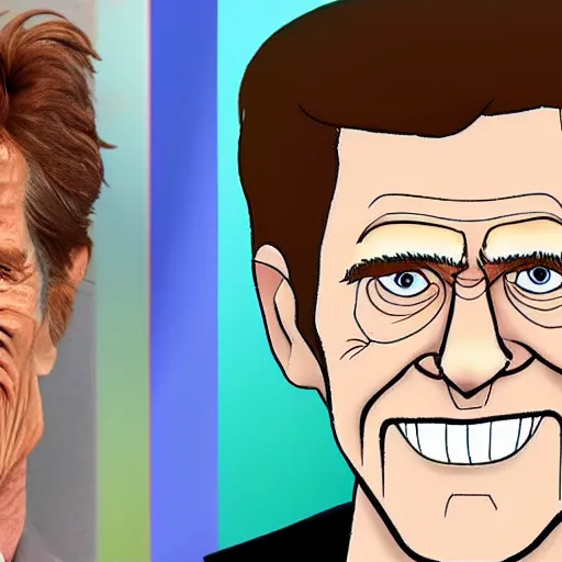 Prompt: Willem Dafoe in Pixar style