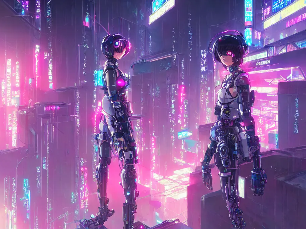 Image similar to portrait anime visual futuristic female cyber police, on cyberpunk neon light tokyo rooftop, ssci - fi and fantasy, intricate and very beautiful, human structure, concept art, sharp focus, anime by simon stalenhag, rossdraws and magali villeneuve and liya nikorov and luxearte, frostine engine
