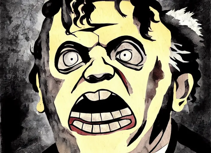 Prompt: Leatherface from texas chainsaw massacre in the style of studio ghibli
