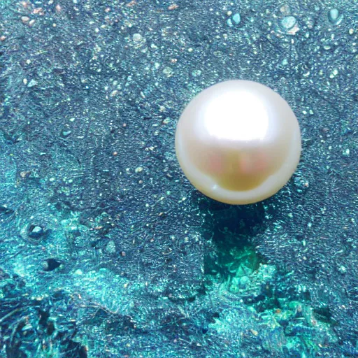 Prompt: a pearl in the ocean
