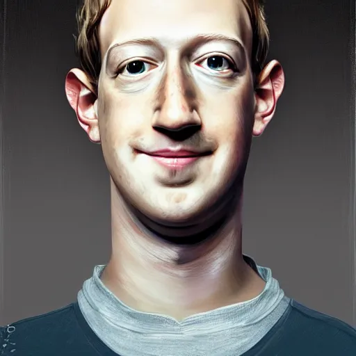 Prompt: portrait of mark zuckerberg as a muppet, very detailed, art contest winner on behance, trendy on deviant art, by artgem, greg rutkowski