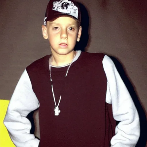Prompt: Young Eminem