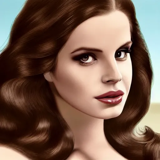 Image similar to Lana del rey in a hand cream commercial, photorealistic, detailed, studio