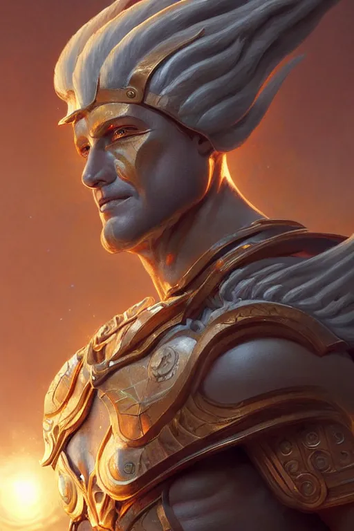 Image similar to apollo humanoid god of the sun, highly detailed, d & d, fantasy, highly detailed, digital painting, trending on artstation, concept art, sharp focus, illustration, art by artgerm and greg rutkowski and magali villeneuve