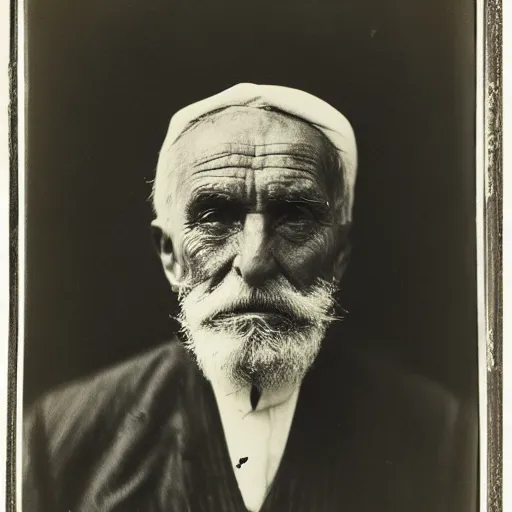 Image similar to facial portrait of a 6 2 year old bukfut, 1 9 1 9, ambrotype, award winning