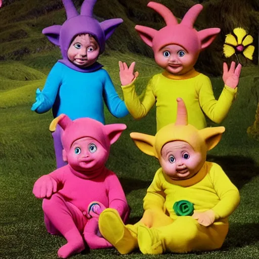 Prompt: telletubbies