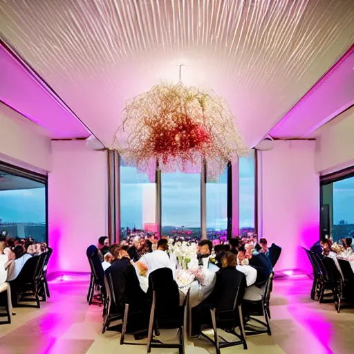 Image similar to ultra modern wedding reception