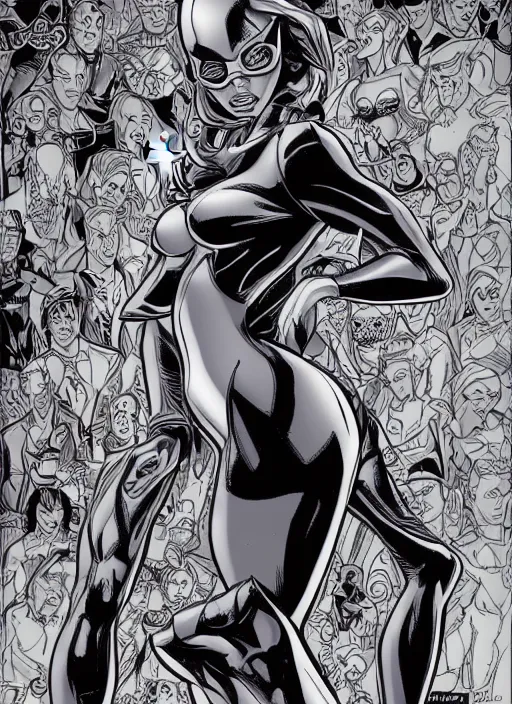 Image similar to spy human by j. scott campbell, masterpiece ink illustration,