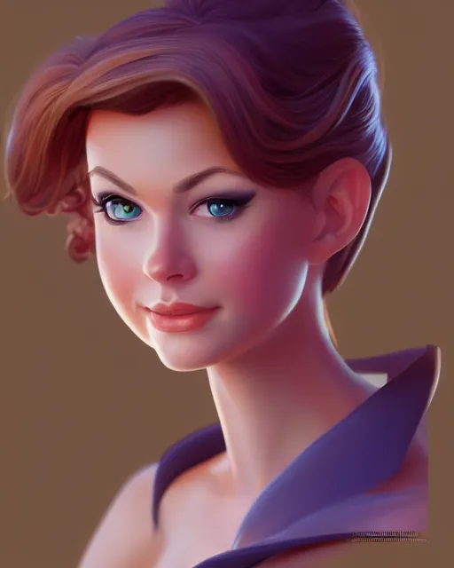 Prompt: charming young woman character portrait, by don bluth, sci - fi environment, highly detailed, dynamic shadows, 4 k, wallpaper - 1 0 2 4