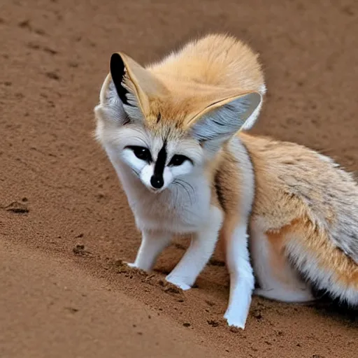 Prompt: fennec, the sandy fox, photo