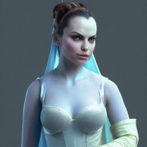 Prompt: obese pear - shaped victoria justice as princess padme in star wars : revenge of the sith, 8 k resolution, cinematic lighting, anatomically correct