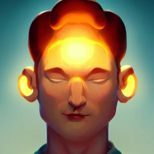 Prompt: Portrait of the demiurge, a faceless god, maker of the universe, mattepainting concept Blizzard pixar maya engine on stylized background splash comics global illumination lighting artstation lois van baarle, ilya kuvshinov, rossdraws