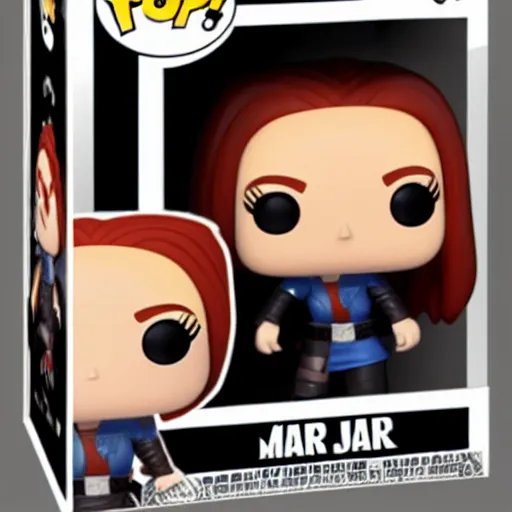 Image similar to a mara jade skywalker funko pop