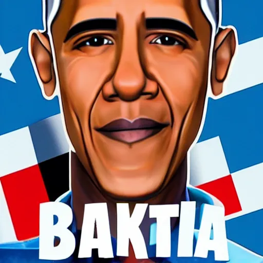 Image similar to barack obama as a fortnite skin