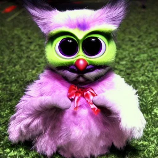 Image similar to cursed furby