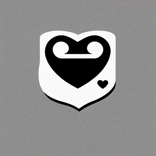 Prompt: a logo for a dating app with a chess piece and a heart, vector, modern, love