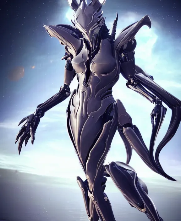 Image similar to exquisite cinematic full body shot of a beautiful saryn warframe, that's a giant beautiful stunning anthropomorphic robot female dragon with metal cat ears, posing elegantly, robot cat paws for feet, sharp claws, streamlined white armor, long elegant tail, two arms, two legs, long tail, detailed warframe fanart, destiny fanart, macro art, dragon art, furry art, realistic digital art, warframe art, Destiny art, furaffinity, DeviantArt, artstation, 3D realistic, 8k HD, octane render