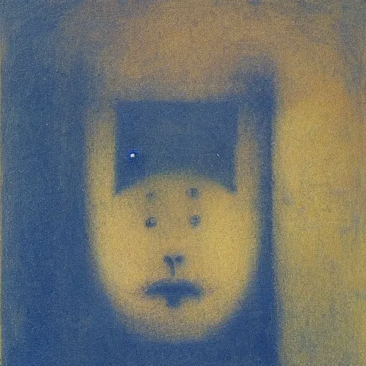 Prompt: pareidolia by Odilon Redon