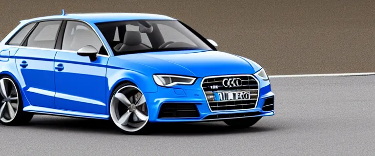 Image similar to Audi S3 (2017), created by Barclay Shaw