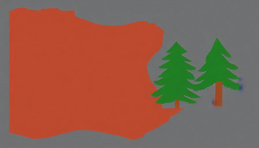 Image similar to A minimalist flag representing Idaho's Salmon River mountain valley, vector graphic, vexillology, cobalt, spruce, and white color scheme,